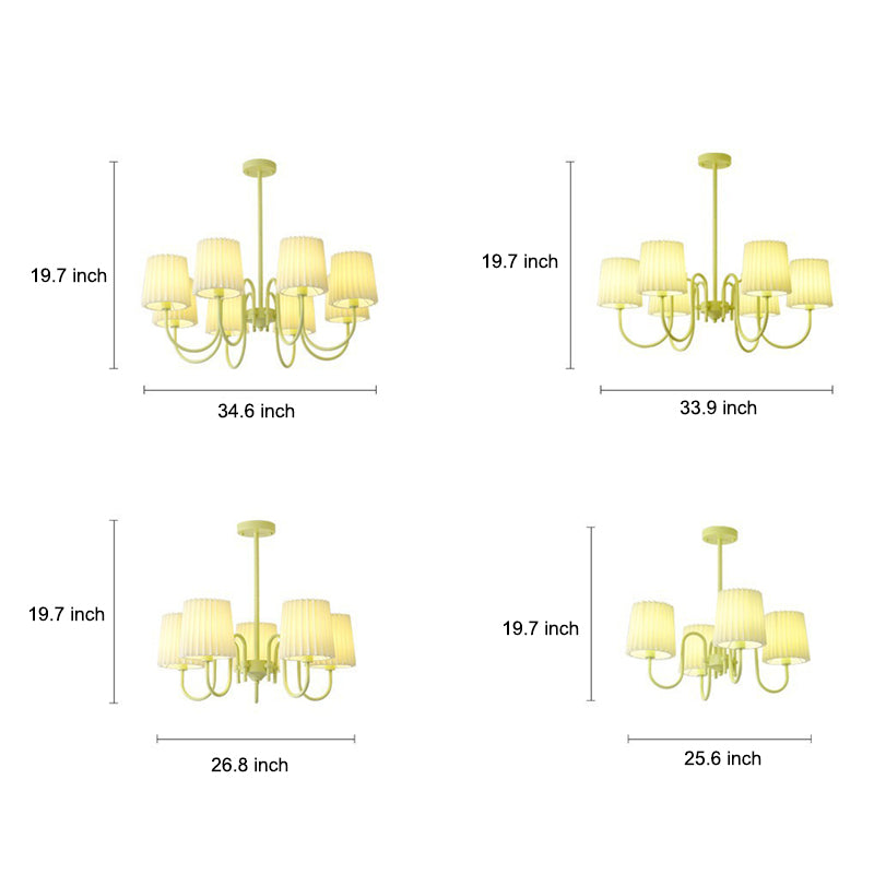 Green Retro French Style Chandelier Li002602