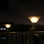 Circular Waterproof Solar Fence Post Lights