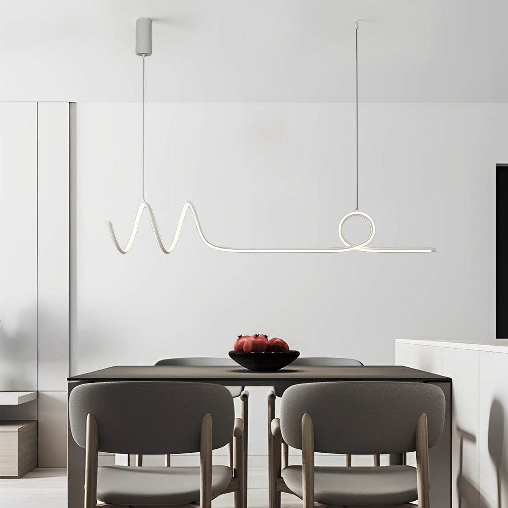 Waves Circular Led Pendant Light Ha081941