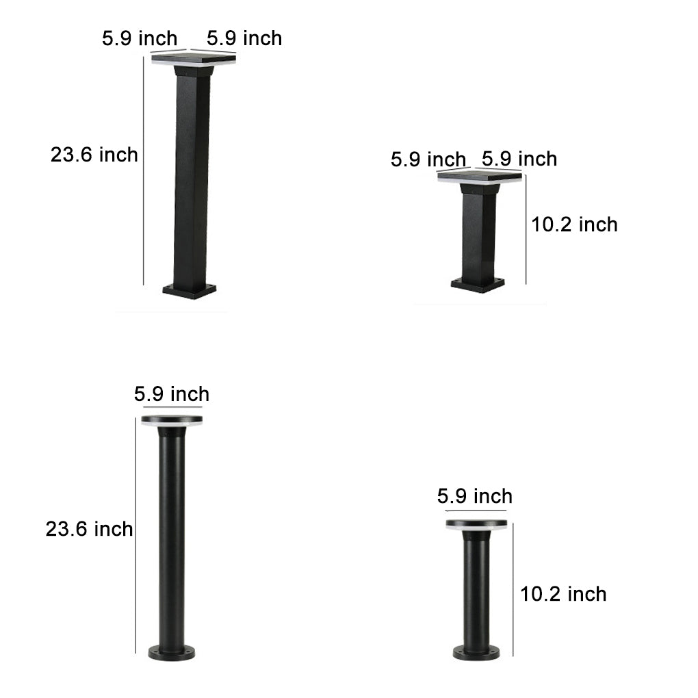 Outdoor Minimalist Round Square Waterproof Led Landscape Lighting Lawn Lamps