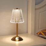 Nordic Minimalist Golden Crystal Table Lamp