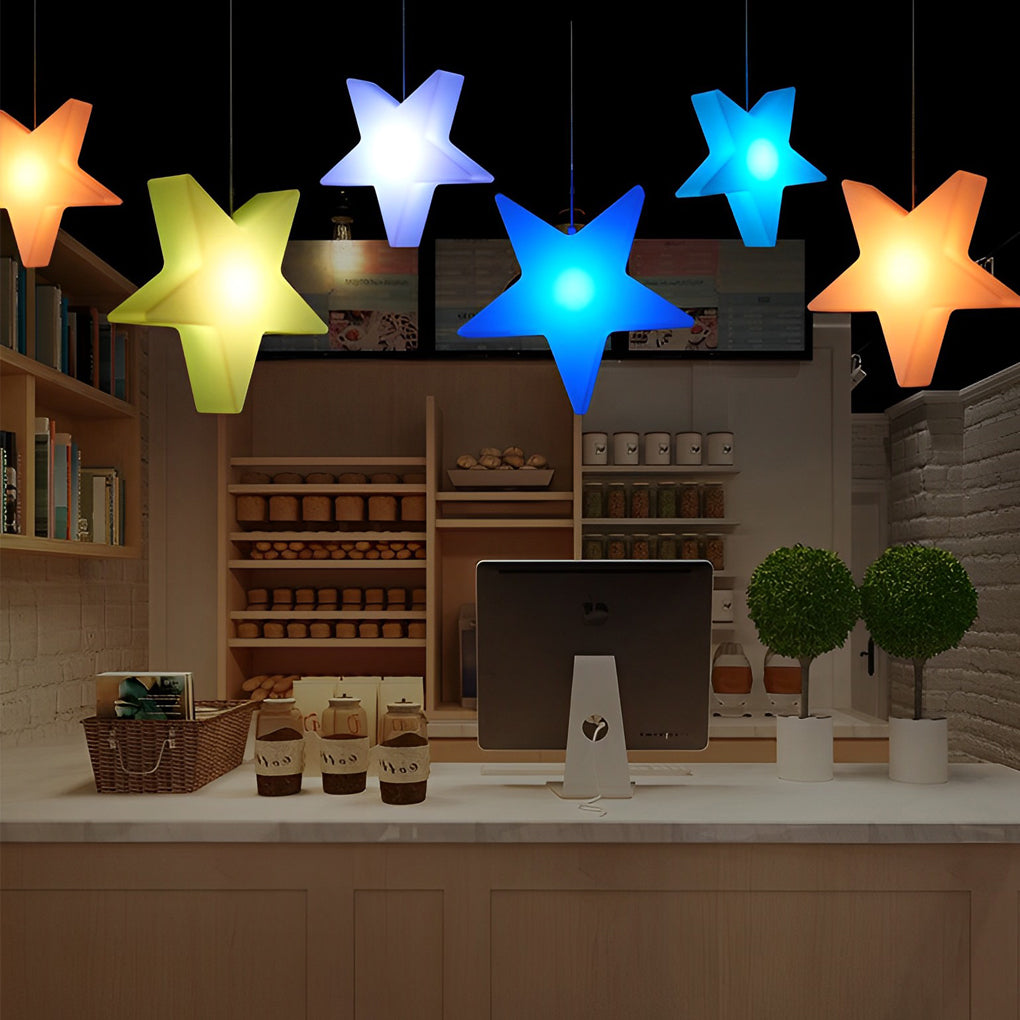 LED Star Ornament Lights – Modern Rechargeable Holiday Decor
