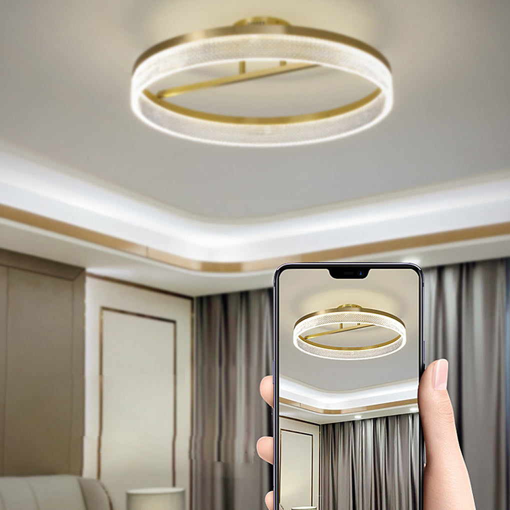 Round Gold Modern Ceiling Lamp Li001958