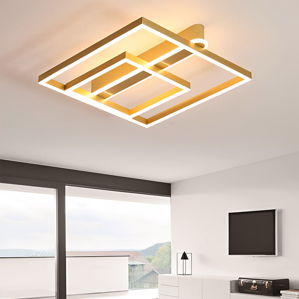 Square Double Frame Ceiling Light Ha083289