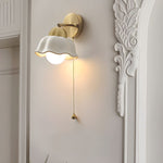 Medieval Ceramic Wall Lamp Japanese Minimalist Bedside Wall Lamp