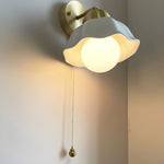 Medieval Ceramic Wall Lamp Japanese Minimalist Bedside Wall Lamp