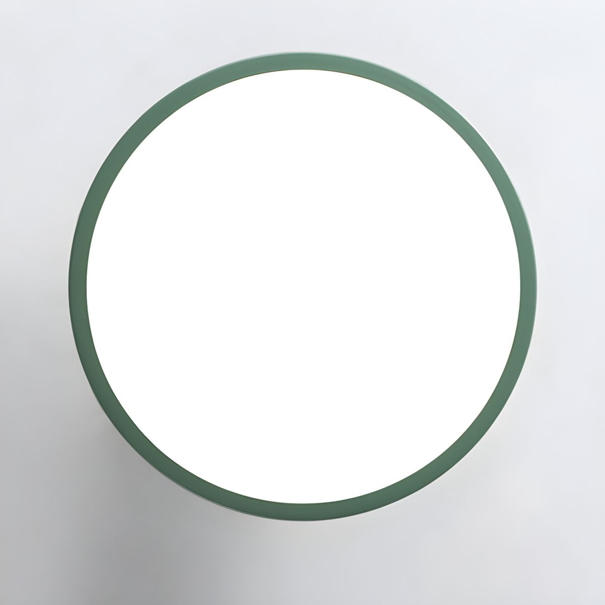 Round Semi Flush Wooden Ceiling Light