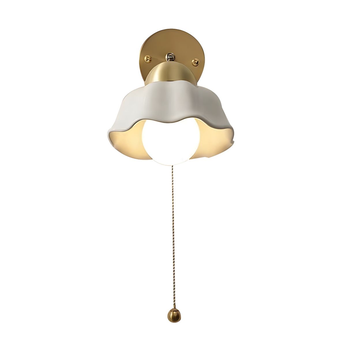 Medieval Ceramic Wall Lamp Japanese Minimalist Bedside Wall Lamp