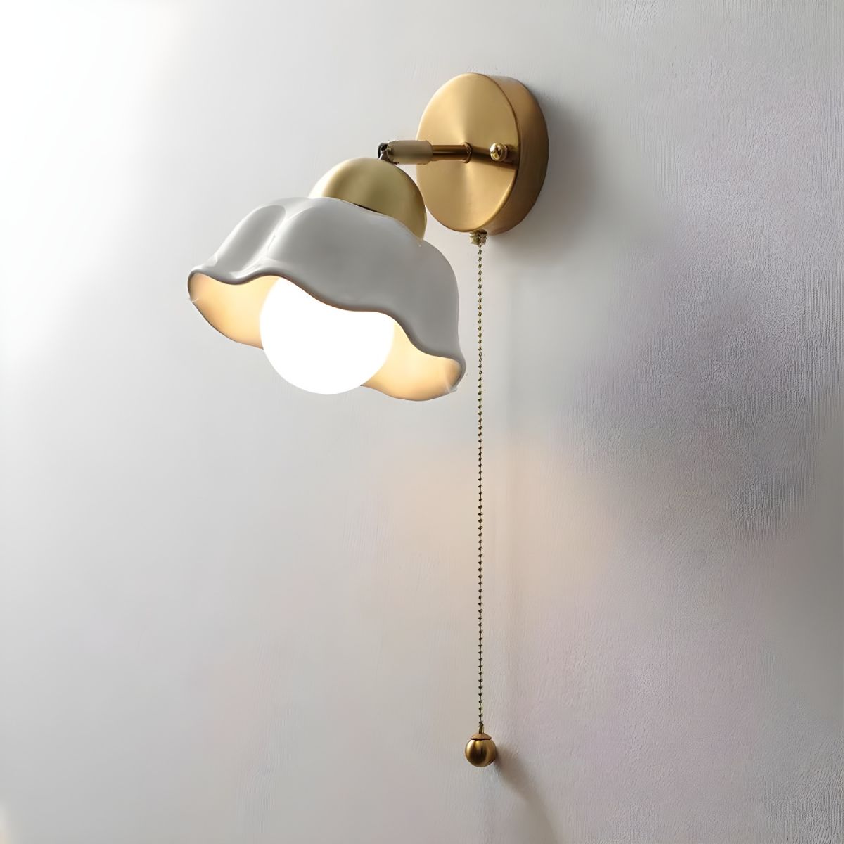 Medieval Ceramic Wall Lamp Japanese Minimalist Bedside Wall Lamp