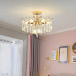 American Style Minimalist Luxury Living Room Modern Retro Crystal Chandelier