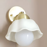 Medieval Ceramic Wall Lamp Japanese Minimalist Bedside Wall Lamp
