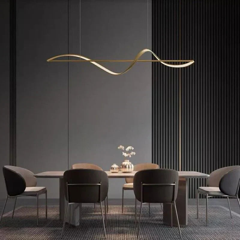 Italian Minimalist Line Restaurant Chandelier