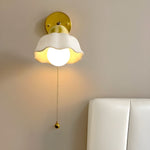 Medieval Ceramic Wall Lamp Japanese Minimalist Bedside Wall Lamp