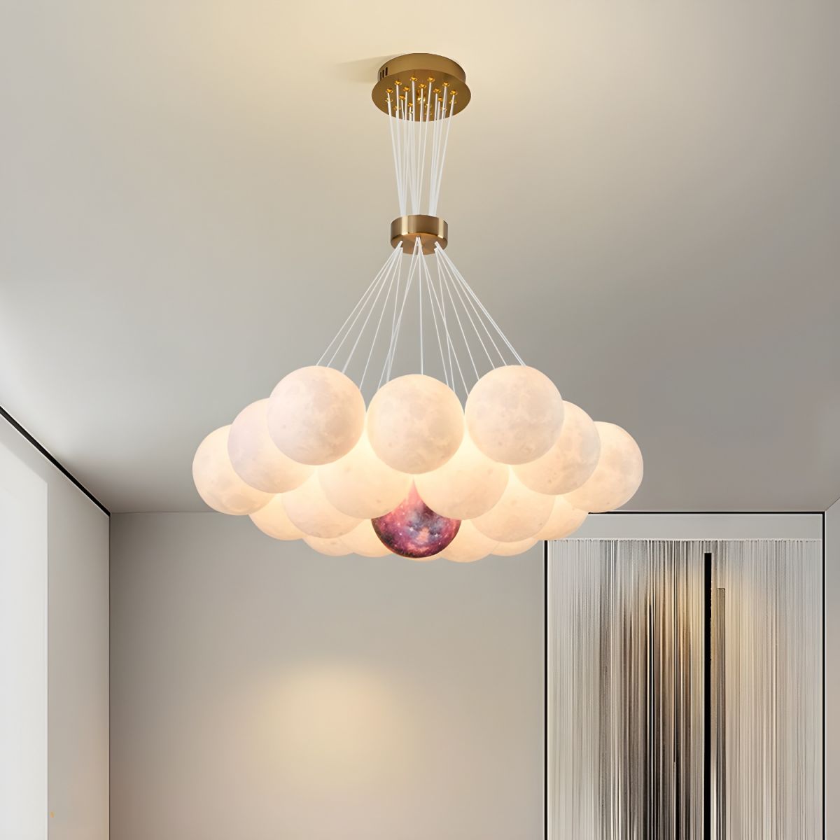 Modern Minimalist Lunar Pendant Lamp