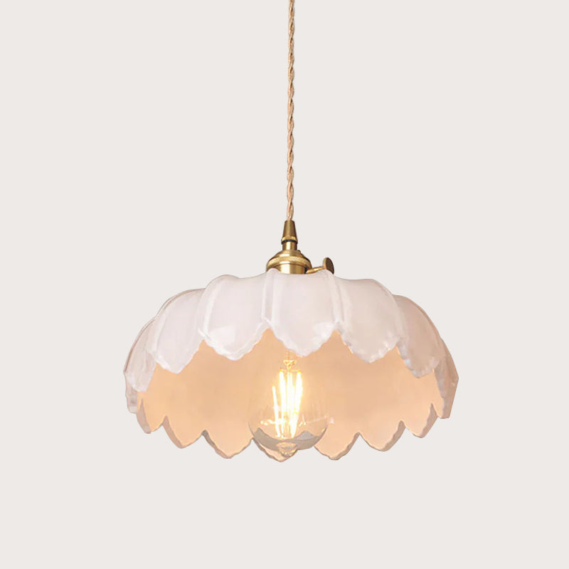 Chic Glass Flower Pendant Lamp