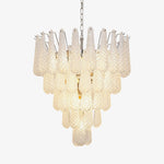 Glass Dewdrop Chandelier – Modern Art Glass Pendant Light for Dining Room and Foyer