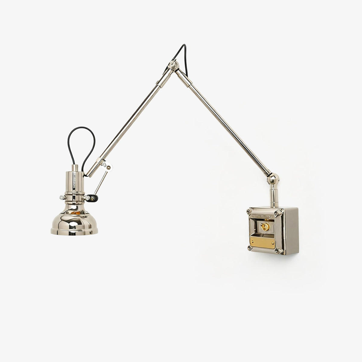 Flex Arm Wall Sconce with Adjustable Metal Shade for Modern Interiors