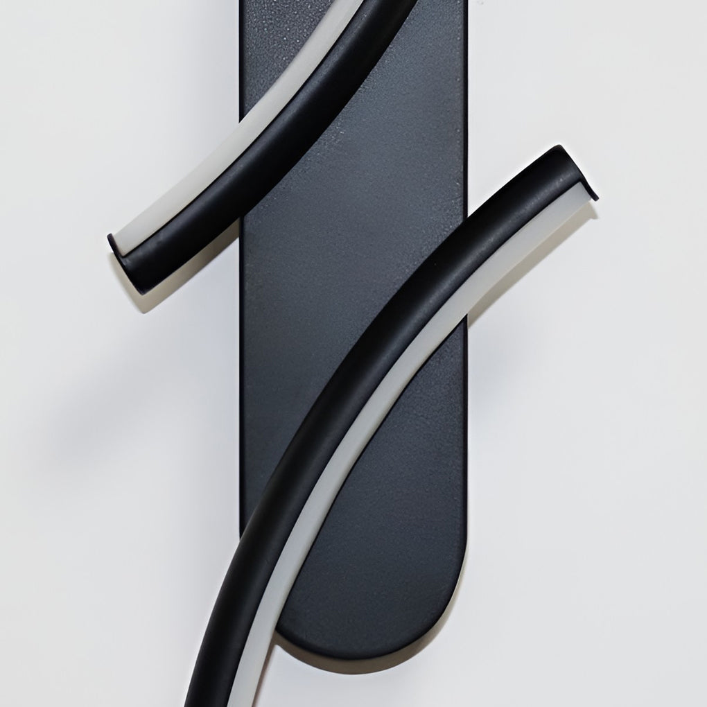 Sculptural S-Shape LED Wall Sconce with Three Color Temperatures