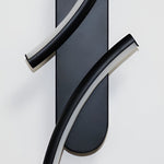 Sculptural S-Shape LED Wall Sconce with Three Color Temperatures