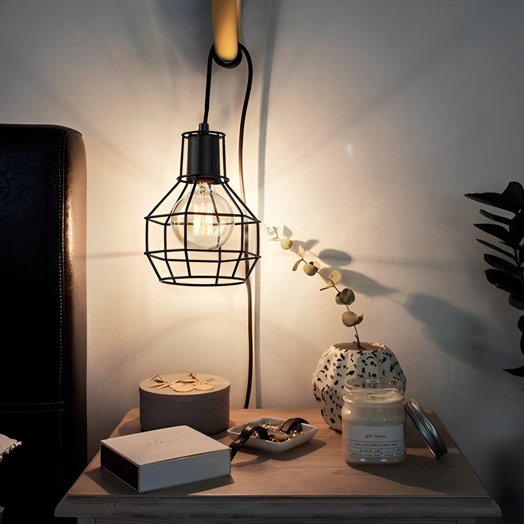 Retro Pendant Light With Button Switch Ha077906