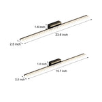 Modern Led Vanity Light Geometric Acrylic Shade 3 Step Dimming