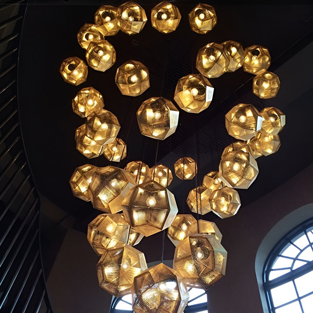 Geometric Round Pendant Light Li001974