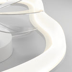 Circular Mute Ceiling Fans With Remote Li002496
