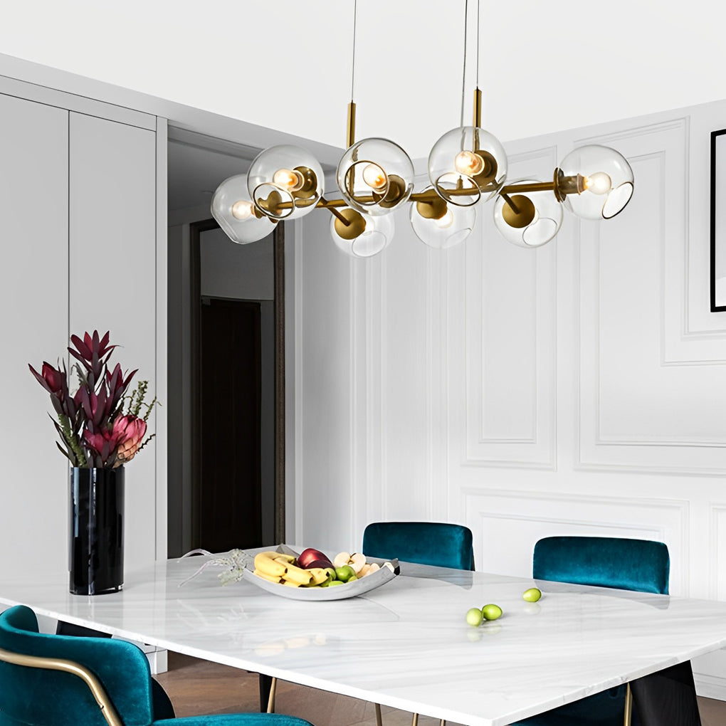 Glass Shade Led Postmodern Chandelier Ha089403