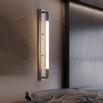 19 68 Acrylic Tube 1 Light Led Wall Lights Indoor Black Gold Chrome Base