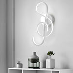 Musical Note Shaped Electroplated Wall Sconce