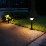 Tapered Solar LED Pathway Light in Black Aluminum for Modern Outdoor Spaces