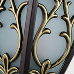 Vintage Flower Pattern Solar Wall Lamp Ha083745