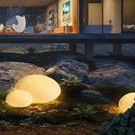 Resin Cobblestone Outdoor Floor Lamp Li002370