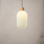 Antique Lantern Style Glass Pendant Lamp