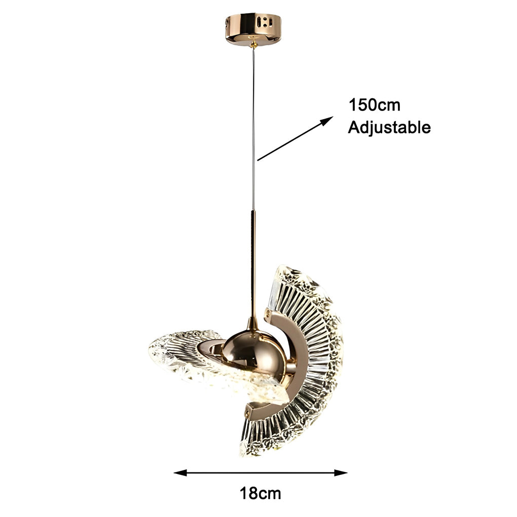 Lumina Circle Anodized Acrylic LED Pendant Light for Modern Interiors
