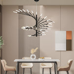 Aurelia Spiral LED Chandelier in Gold or Black