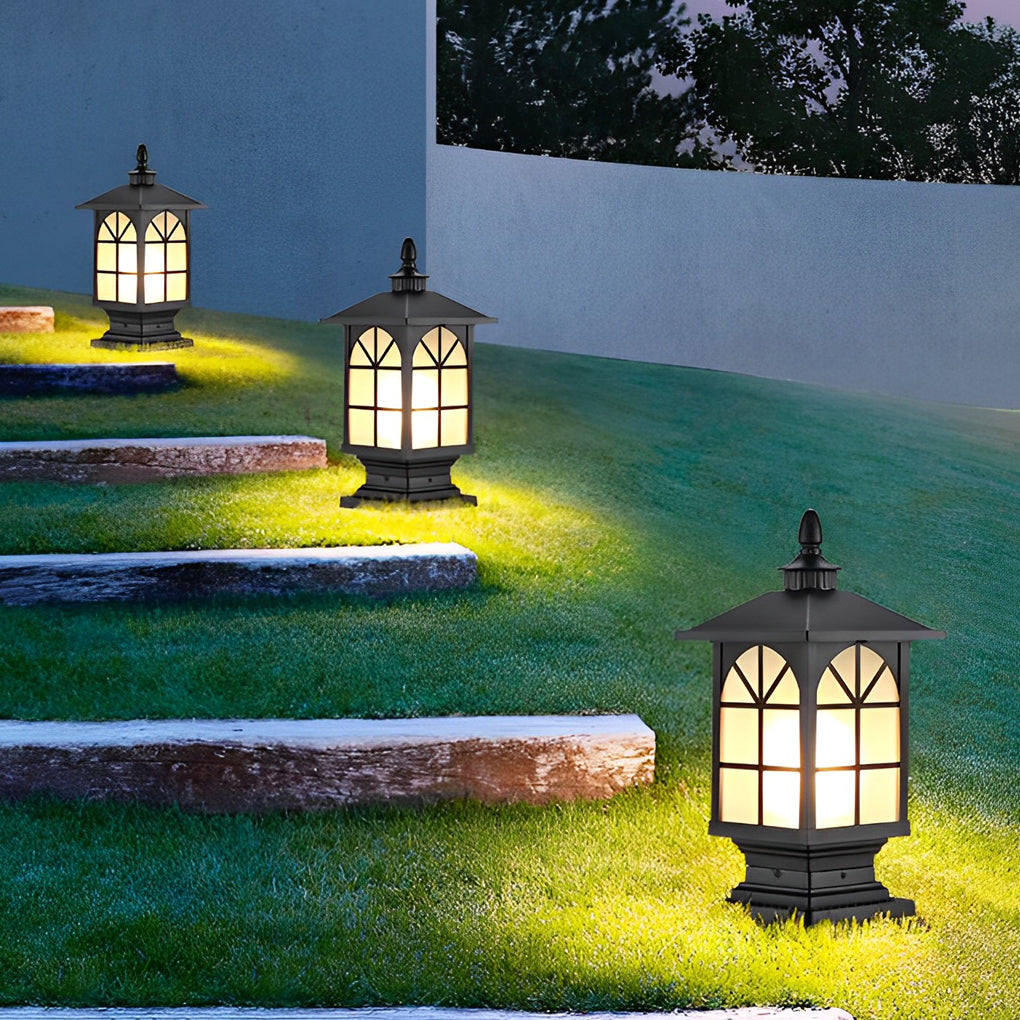 Retro Outdoor Fence Post Lights Ha076240