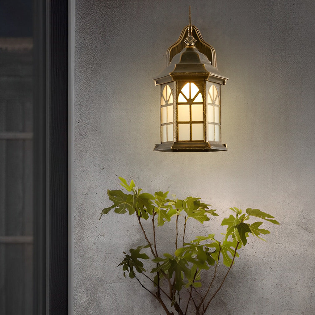Retro Led Solar Wall Lamp Ha083674