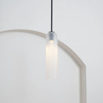 Sleek Tube Glass Pendant Light