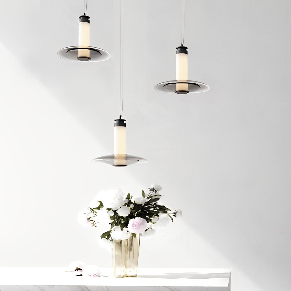 Round Glass Led Modern Pendant Light Li002254