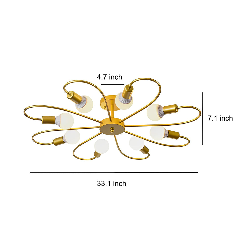 Simple Flower Ceiling Lights Fixture Ha097939