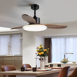 Wood Mute Led Nordic Ceiling Fans Ha079314