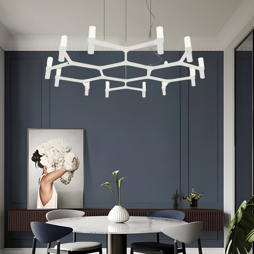Creative Metal Special Shaped Geometric Led Designer Nordic Chandelier