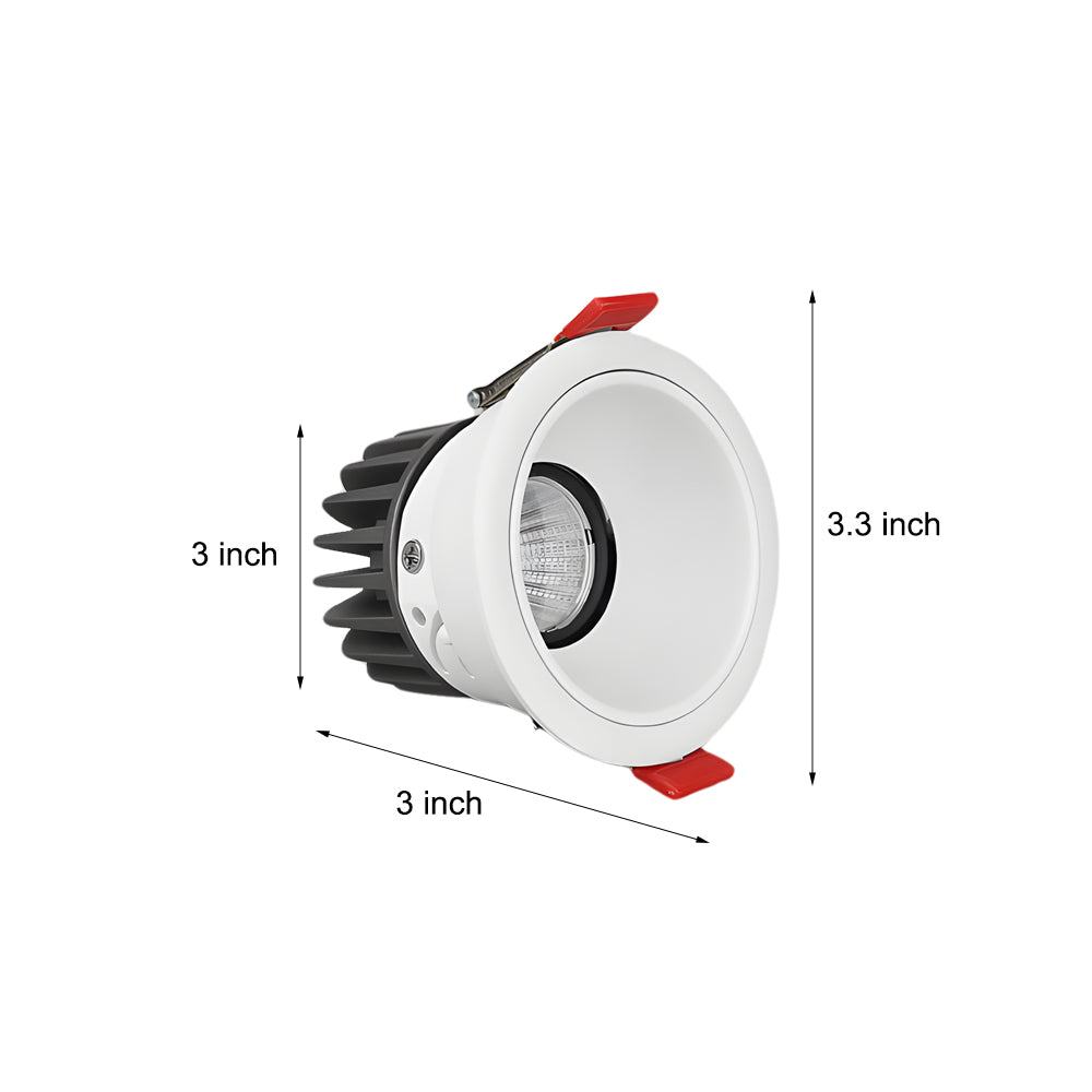 3 3 Inch Regressed Led 7W Round Recessed Ceiling Downlight