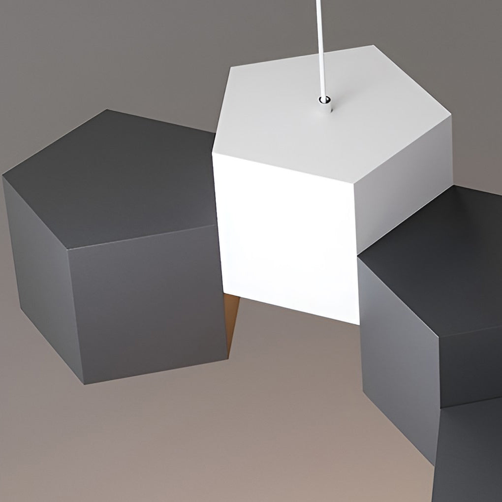 Geometric Led Industrial Style Pendant Light