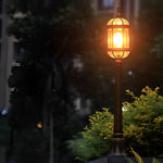 Golden European LED Pathway Lamp for Garden and Courtyard