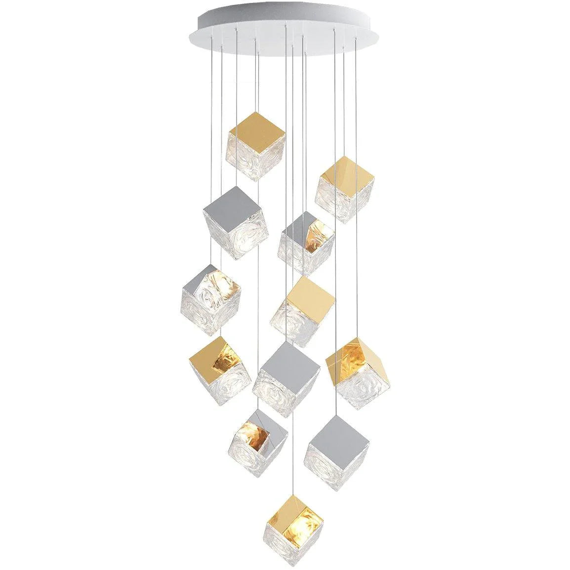Pyrite chandelier