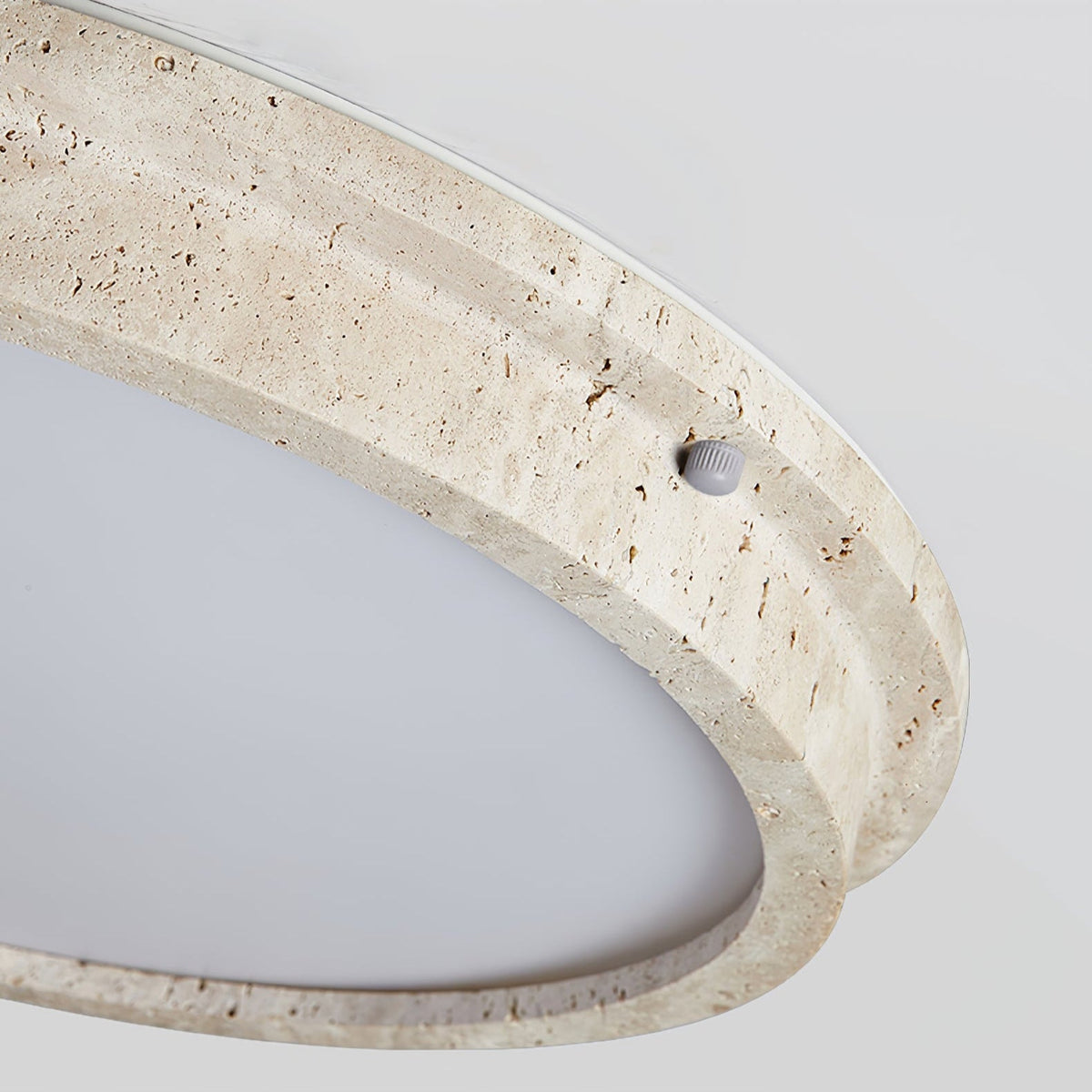 Soren Travertine Ceiling Light – Modern Flush Mount LED Lamp