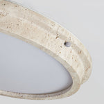 Soren Travertine Ceiling Light – Modern Flush Mount LED Lamp