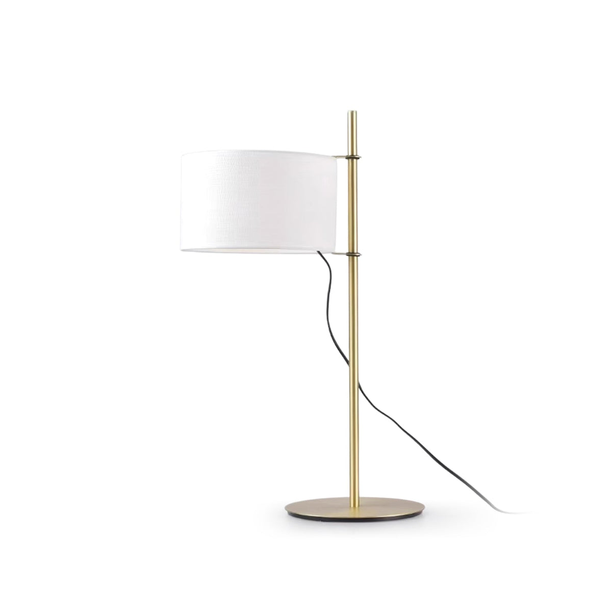Lino Arc Table Lamp – Sculptural Brass & Fabric Designer Lamp for Modern Interiors